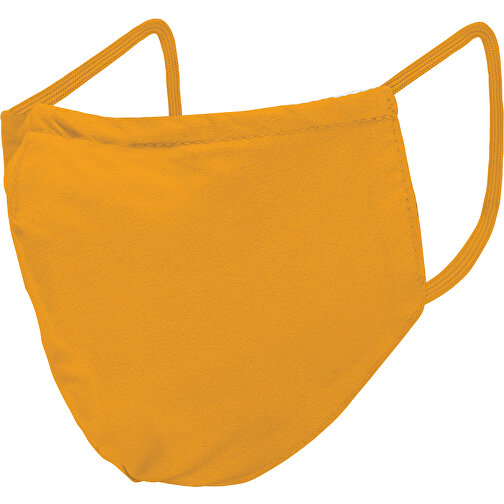 Mund-Nasen-Maske Deluxe , orange, Polyester, 21,00cm x 12,00cm (Länge x Breite), Bild 2