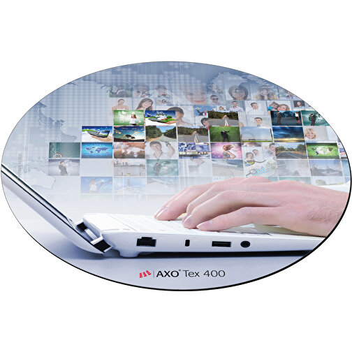 AXOPAD® Mousepad AXOTex Clean 400, 24 x 19,5 cm owalny, grubosc 1 mm, Obraz 1