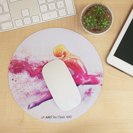AXOPAD® Mousepad AXOTex Clean 400, 21 cm rotondo, 1 mm di spessore, Immagine 5