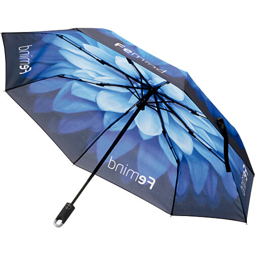 Gefalteter Full Color (Foto) Regenschirm , weiß, Pongee, 55,00cm (Höhe), Bild 2