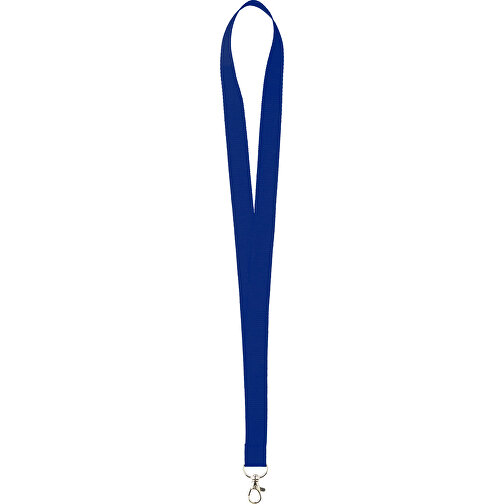 25 Mm Lanyard , royalblau, Polyester, 90,00cm x 2,50cm (Länge x Breite), Bild 1