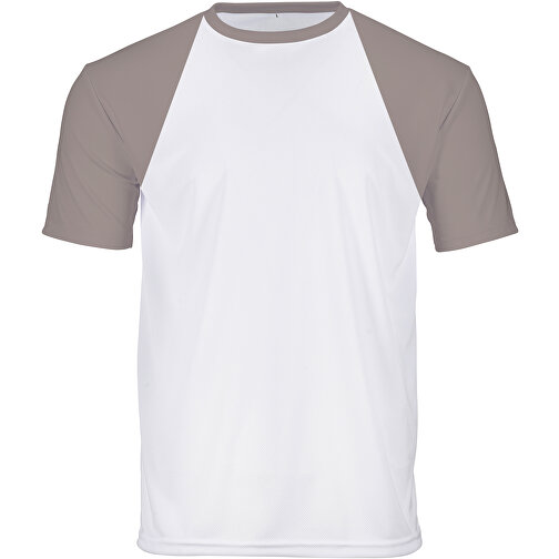 Reglan T-Shirt Individuell - Vollflächiger Druck , silber, Polyester, M, 70,00cm x 104,00cm (Länge x Breite), Bild 1