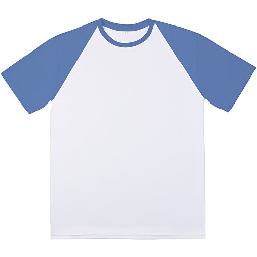 Reglan T-Shirt Individuell - Vollflächiger Druck , taubenblau, Polyester, S, 68,00cm x 96,00cm (Länge x Breite), Bild 5