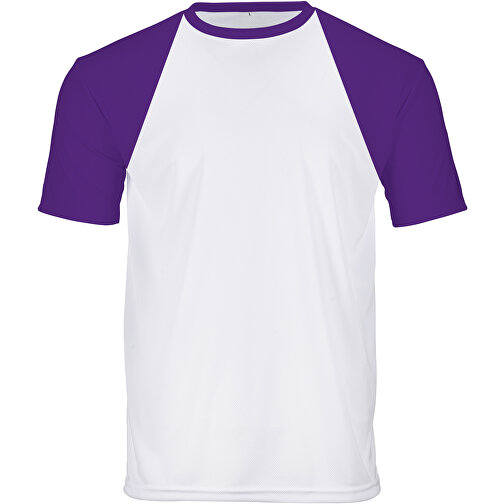 Reglan T-Shirt Individuell - Vollflächiger Druck , lila, Polyester, L, 73,00cm x 112,00cm (Länge x Breite), Bild 1