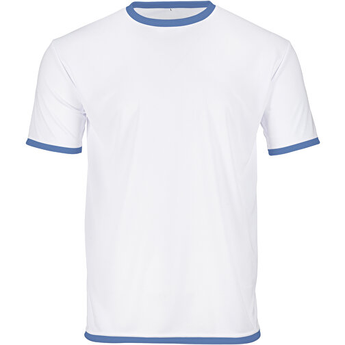 Regular T-Shirt Individuell - Vollflächiger Druck , taubenblau, Polyester, S, 68,00cm x 96,00cm (Länge x Breite), Bild 1