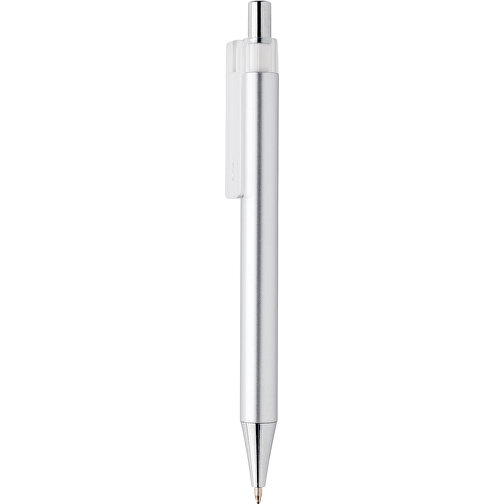 X8-Metallic-Stift, Silber , silber, ABS, 14,00cm (Höhe), Bild 1