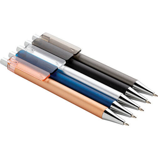 X8-Metallic-Stift, Silber , silber, ABS, 14,00cm (Höhe), Bild 5