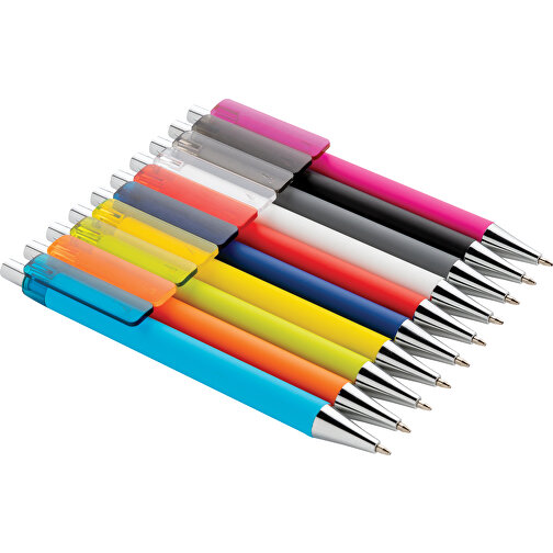 X8 Stift Mit Smooth-Touch, Blau , blau, ABS, 14,00cm (Höhe), Bild 5