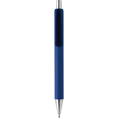 X8 Stift Mit Smooth-Touch, Navy Blau , navy blau, ABS, 14,00cm (Höhe), Bild 2