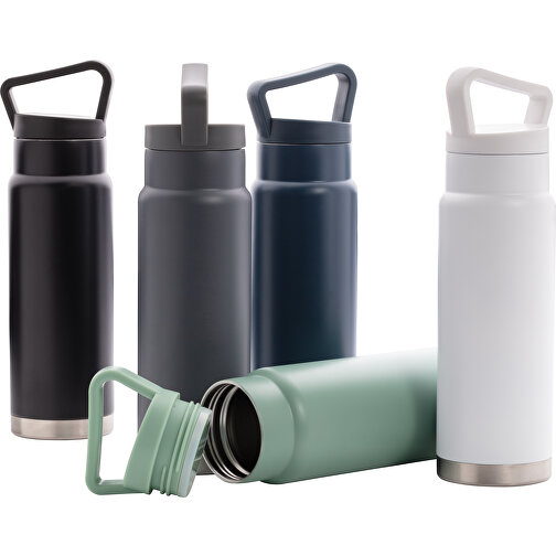 Auslaufsichere Vakuum-Flasche Mit Tragegriff, Grün , grün, Edelstahl, 28,30cm (Höhe), Bild 9