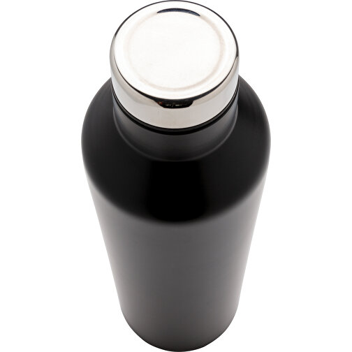 Moderne Vakuum-Flasche Aus Stainless Steel, Schwarz , schwarz, Edelstahl, 24,50cm (Höhe), Bild 3