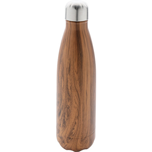 Botella aislada al vacío con estampado de madera, Imagen 1