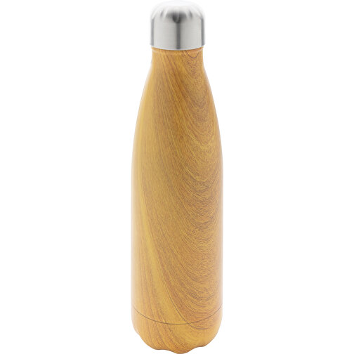 Botella aislada al vacío con estampado de madera, Imagen 1