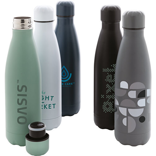 Einfarbige Vakuumisolierte Stainless Steel Flasche, Grau , grau, Edelstahl, 25,80cm (Höhe), Bild 7