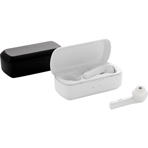 Free Flow TWS Ohrhörer In Ladebox, Weiß , weiß, ABS, 8,10cm x 2,90cm (Länge x Höhe), Bild 7