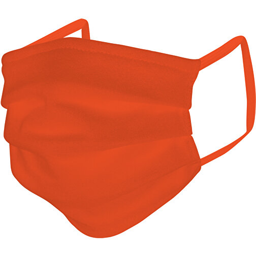 Mund-Nasen-Maske , orange, Baumwolle, 11,00cm x 9,00cm (Länge x Breite), Bild 2