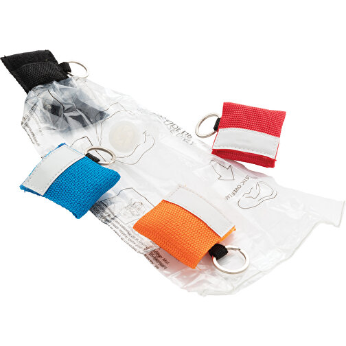 CPR Maske für den Schlüsselbund (schwarz, PP, Metall, 15g) als