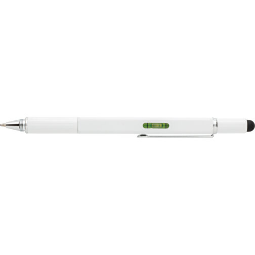 5-in-1 Aluminium Tool-Stift, Weiß , weiß, Aluminium, 15,00cm (Höhe), Bild 6