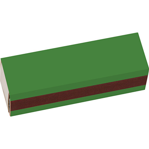 Streichholzschachtel 5,6 X 1,7 X 1,7 Cm , hellgrün/weiß, Holz, Karton, 5,60cm x 1,70cm x 1,70cm (Länge x Höhe x Breite), Bild 3