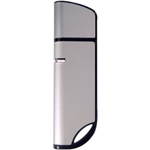 USB-Stick AVANTGARDE 128GB , Promo Effects MB , silber / schwarz MB , 131 GB , Aluminium / Kunststoff MB , 3 - 10 MB/s MB , 6,80cm x 0,90cm x 2,00cm (Länge x Höhe x Breite), Bild 1