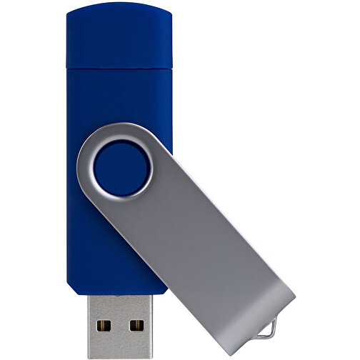 USB-Stick Smart Swing 128 GB , Promo Effects MB , blau MB , 131 GB , Kunststoff, Metal MB , 3 - 10 MB/s MB , 7,00cm x 1,00cm x 1,90cm (Länge x Höhe x Breite), Bild 1