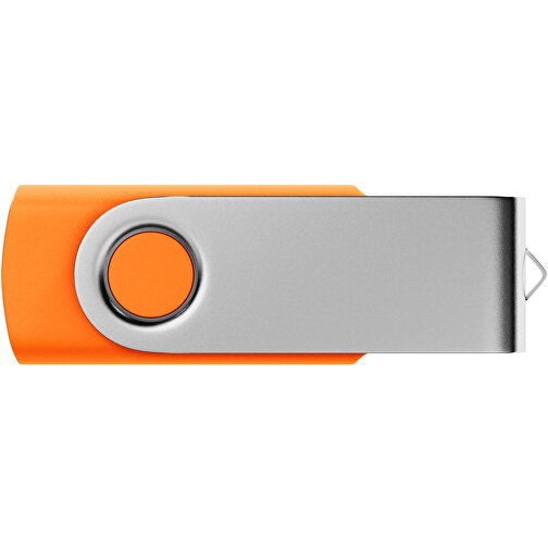 USB-Stick SWING 2.0 128 GB , Promo Effects MB , orange MB , 131 GB , Kunststoff, Metall MB , 3 - 10 MB/s MB , 5,80cm x 1,09cm x 1,90cm (Länge x Höhe x Breite), Bild 2