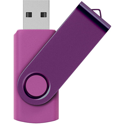 USB-Stick Swing Color 128GB , Promo Effects MB , violett MB , 131 GB , Kunststoff/ Aluminium MB , 3 - 10 MB/s MB , 5,70cm x 1,00cm x 1,90cm (Länge x Höhe x Breite), Bild 1