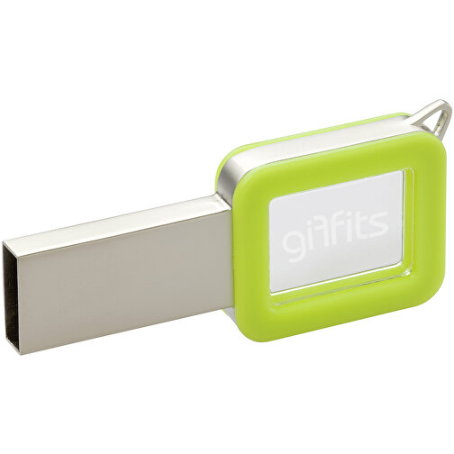USB-Stick Color Light Up 128GB , Promo Effects MB , grün MB , 131 GB , Kunststoff MB , 3 - 10 MB/s MB , 6,00cm x 0,10cm x 3,00cm (Länge x Höhe x Breite), Bild 1