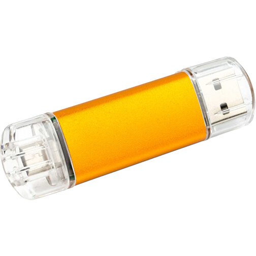 USB-Stick ALU SMART 2.0 128GB , Promo Effects MB , orange MB , 131 GB , Aluminium MB , 3 - 10 MB/s MB , 3,80cm x 1,75cm (Länge x Breite), Bild 1