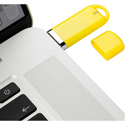 USB-Stick Focus Glänzend 3.0 128GB , Promo Effects MB , gelb MB , 131 GB , Kunststoff MB , 10 - 45 MB/s MB , , Bild 4