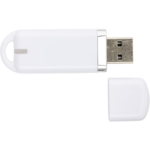USB-Stick Focus Glänzend 2.0 128GB , Promo Effects MB , weiss MB , 131 GB , Kunststoff MB , 3 - 10 MB/s MB , , Bild 3