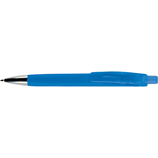 Kugelschreiber Riva Soft-Touch , blau, ABS, 14,40cm (Länge), Bild 3