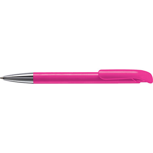 Kugelschreiber Atlas Hardcolour Mit Metallspitze , rosa, ABS & Metall, 14,60cm (Länge), Bild 3