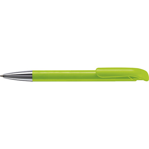 Kugelschreiber Atlas Hardcolour Mit Metallspitze , hellgrün, ABS & Metall, 14,60cm (Länge), Bild 3