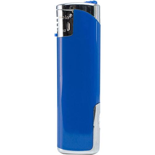 Nola 12 Elektronik Feuerzeug LED Lampe, Nachfüllbar , HC blau, Kunststoff, 8,20cm x 1,15cm x 2,42cm (Länge x Höhe x Breite), Bild 1