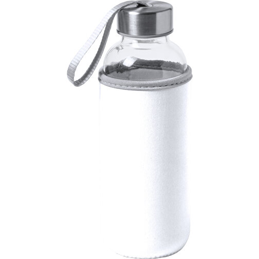 Trinkflasche DOKATH , weiß, Glas, 19,00cm (Höhe), Bild 1