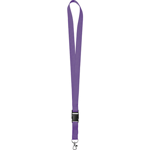 20 Mm Satin Lanyard , lila, Satin, 92,00cm x 2,00cm (Länge x Breite), Bild 1