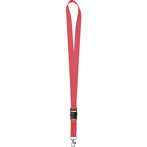 15 Mm Satin Lanyard , chili, Satin, 92,00cm x 1,50cm (Länge x Breite), Bild 1