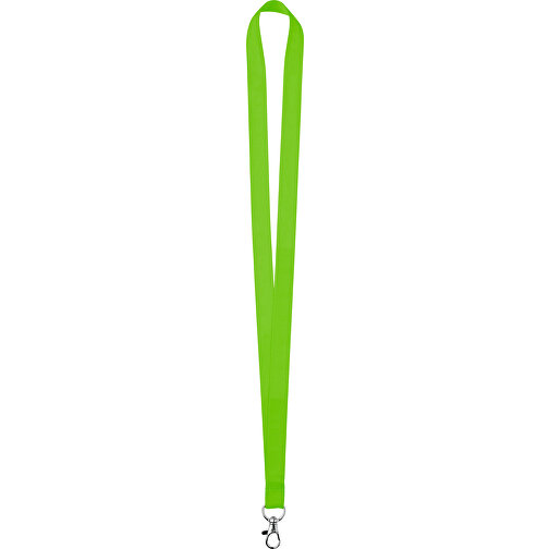 20 Mm Satin Lanyard , apfelgrün, Satin, 90,00cm x 2,00cm (Länge x Breite), Bild 1