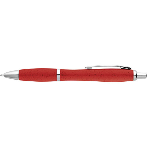TERRY. Kugelschreiber Aus Weizenstrohfaser Und ABS , rot, Weizenstrohfaser und ABS, , Bild 3