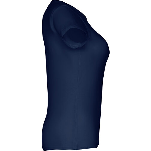 THC SOFIA. Tailliertes Damen-T-Shirt , blau, 100% Baumwolle, XL, 66,00cm x 50,00cm (Länge x Breite), Bild 3