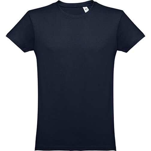 THC LUANDA. Herren-T-Shirt Aus Baumwolle Im Schlauchformat , dunkelblau, 100% Baumwolle, XS, 67,00cm x 47,00cm (Länge x Breite), Bild 1