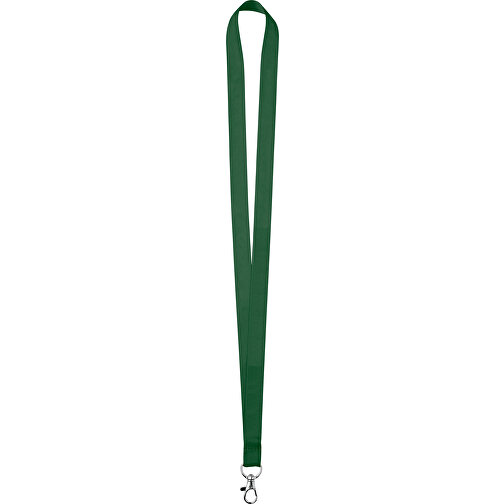 15 Mm Satin Lanyard , grün, Satin, 90,00cm x 1,50cm (Länge x Breite), Bild 1