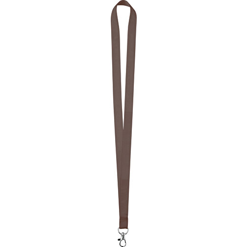 15 Mm Satin Lanyard , zartbitter, Satin, 90,00cm x 1,50cm (Länge x Breite), Bild 1