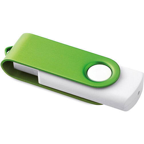 USB-Stick Mit Soft-Touch-Oberfläche , grün MB , 8 GB , ABS, Aluminium MB , 2.5 - 6 MB/s MB , 5,60cm x 1,20cm x 1,90cm (Länge x Höhe x Breite), Bild 1