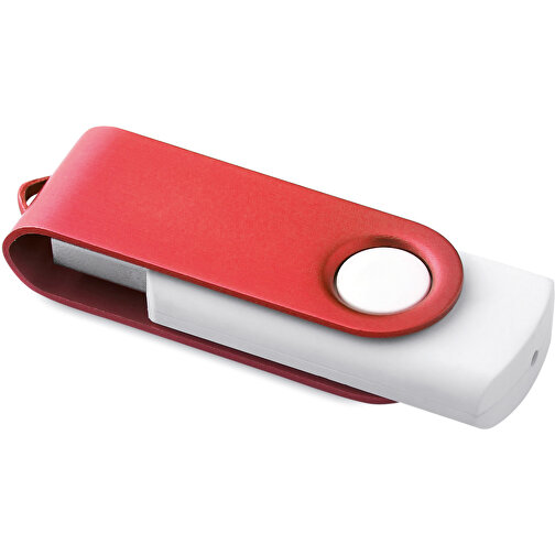 USB-Stick Mit Soft-Touch-Oberfläche , rot MB , 16 GB , ABS, Aluminium MB , 2.5 - 6 MB/s MB , 5,60cm x 1,20cm x 1,90cm (Länge x Höhe x Breite), Bild 1