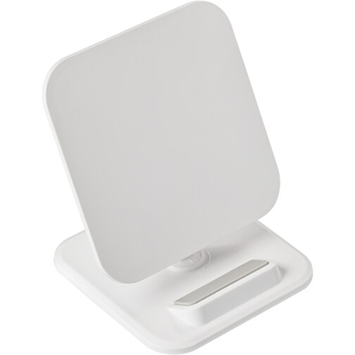 Wireless Charging Stand REEVES-GIJÓN II , Reeves, weiß, Kunststoff, 96,00cm x 101,00cm x 96,00cm (Länge x Höhe x Breite), Bild 2