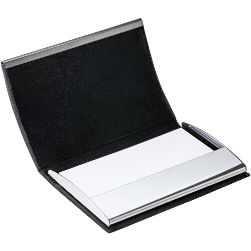 Kredit- Und Visitenkartenbox RE98-BROWNSVILLE , Re98, schwarz, Kunststoff, Metall, 95,00cm x 15,00cm x 68,00cm (Länge x Höhe x Breite), Bild 2