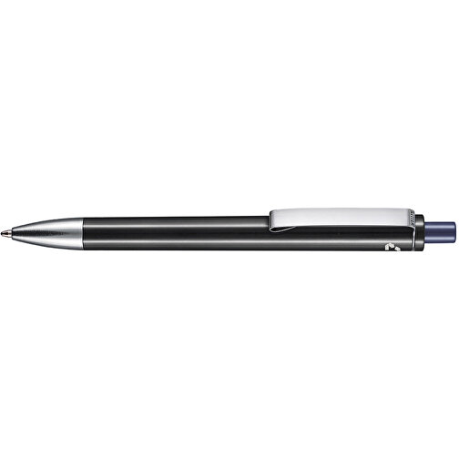 Kugelschreiber EXOS RECYCLED P , Ritter-Pen, schwarz/nachtblau, ABS u. Metall, 14,10cm (Länge), Bild 3