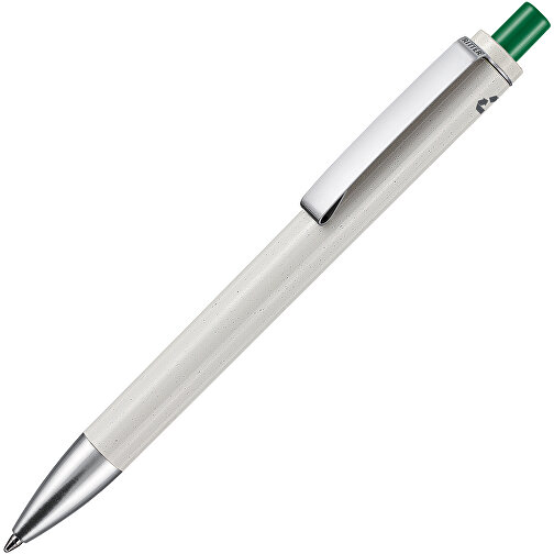 Kugelschreiber EXOS RECYCLED P , Ritter-Pen, grau/minzgrün, ABS u. Metall, 14,10cm (Länge), Bild 2